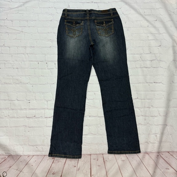 EARL JEANS straight fit dark wash denim women’s pants in size 12 western EUC - Picture 12 of 13